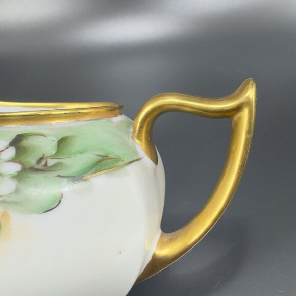 Vintage 1920s Z S & C Bavaria Fine Porcelain Small Pitcher Creamer Hand Painted - Picture 9 of 12